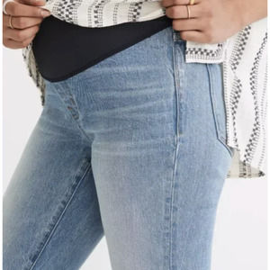 Madewell Maternity Over The Belly Perfect Vintage Jean 27 Coney Wash Raw Hem